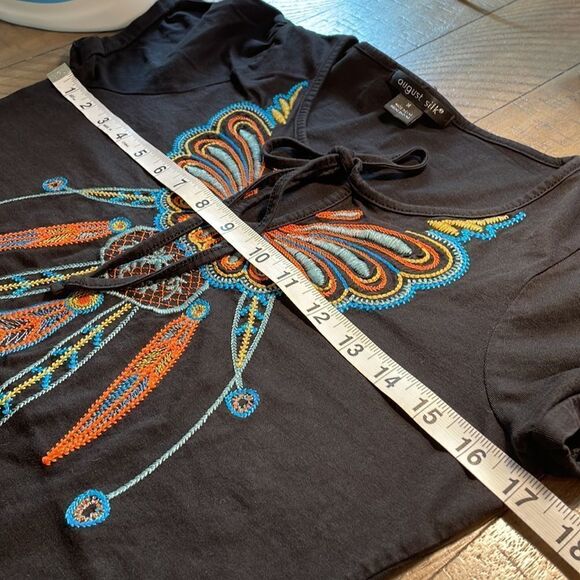 August Silk Embroidered Top - Picture 10 of 13